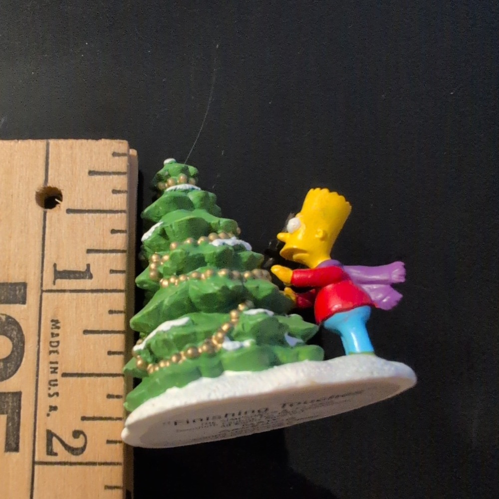 The Simpsons Hawthorne Village Finishing Touches Bart Simpson Christmas Figurine - Picture 3 of 4